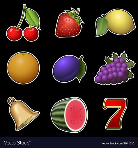 slot fruit machine symbols